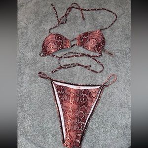 Snakeskin Bikini Set